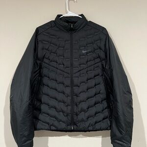 Nike Black Chevron Quilted Puffer Jacket